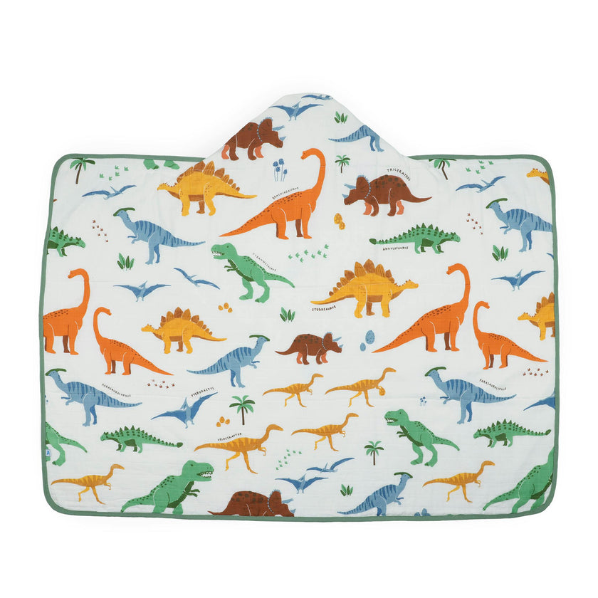 Toddler Hooded Towel - Dino Names