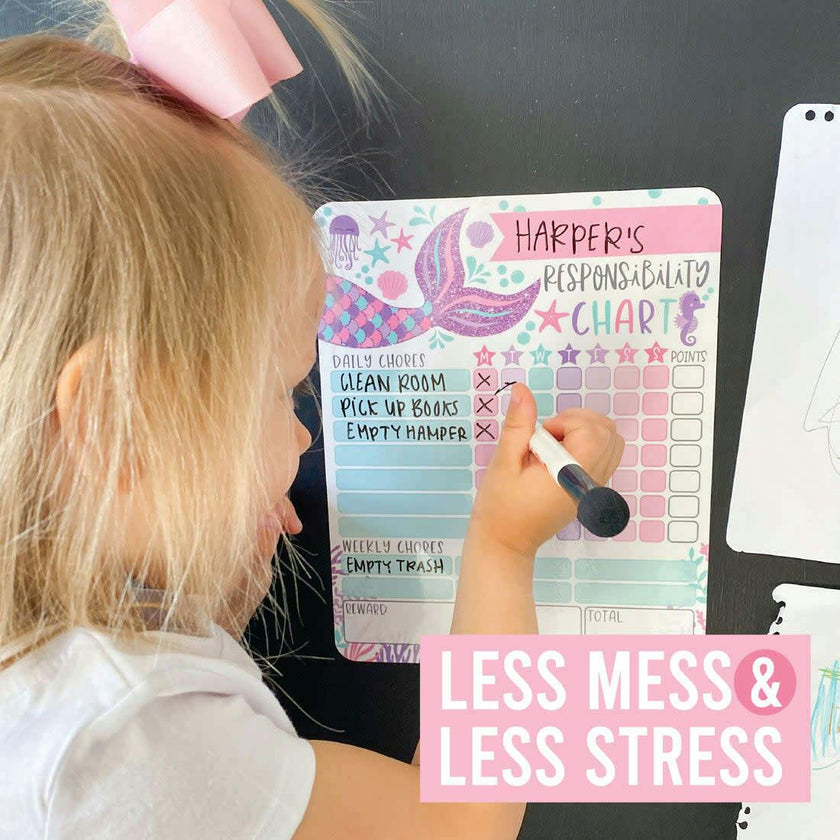Mermaid Kids Chore Chart