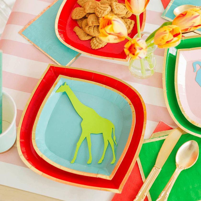 Posh Ruby Kiss Plates - 2 Size Options