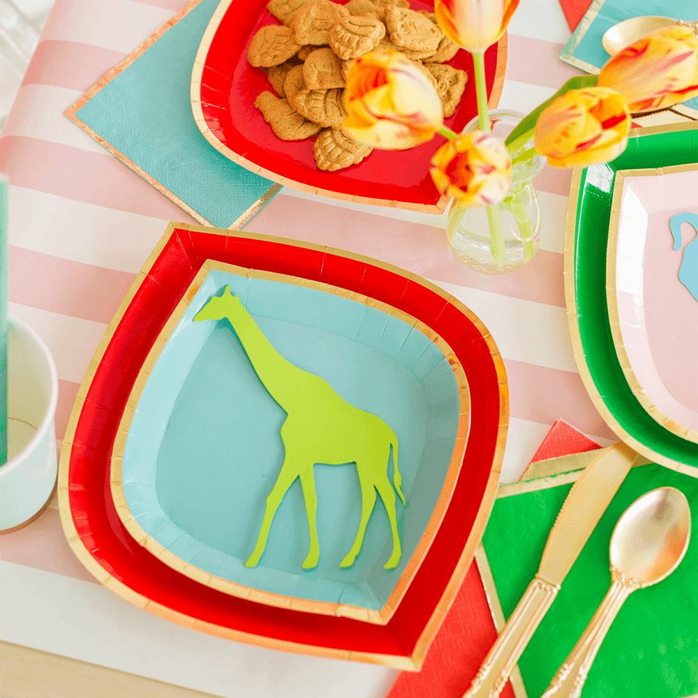 Posh Ruby Kiss Plates - 2 Size Options