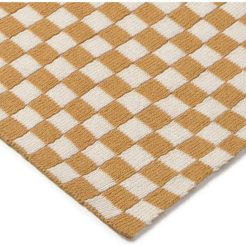 Knitted Blanket Tiles Honey