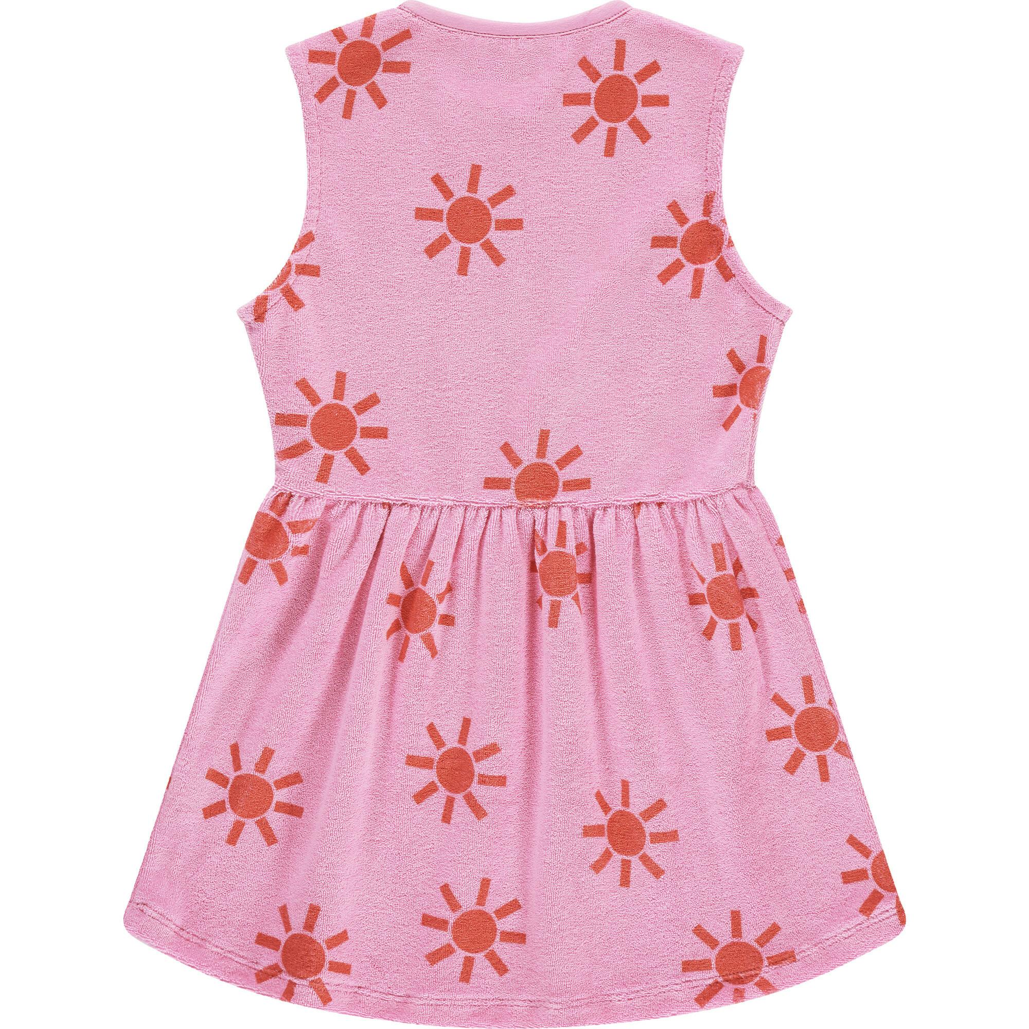 Terry Sleeveless Sun Print Dress