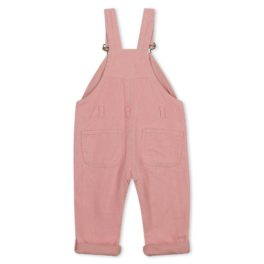 Pink Chunky Cord Overalls
