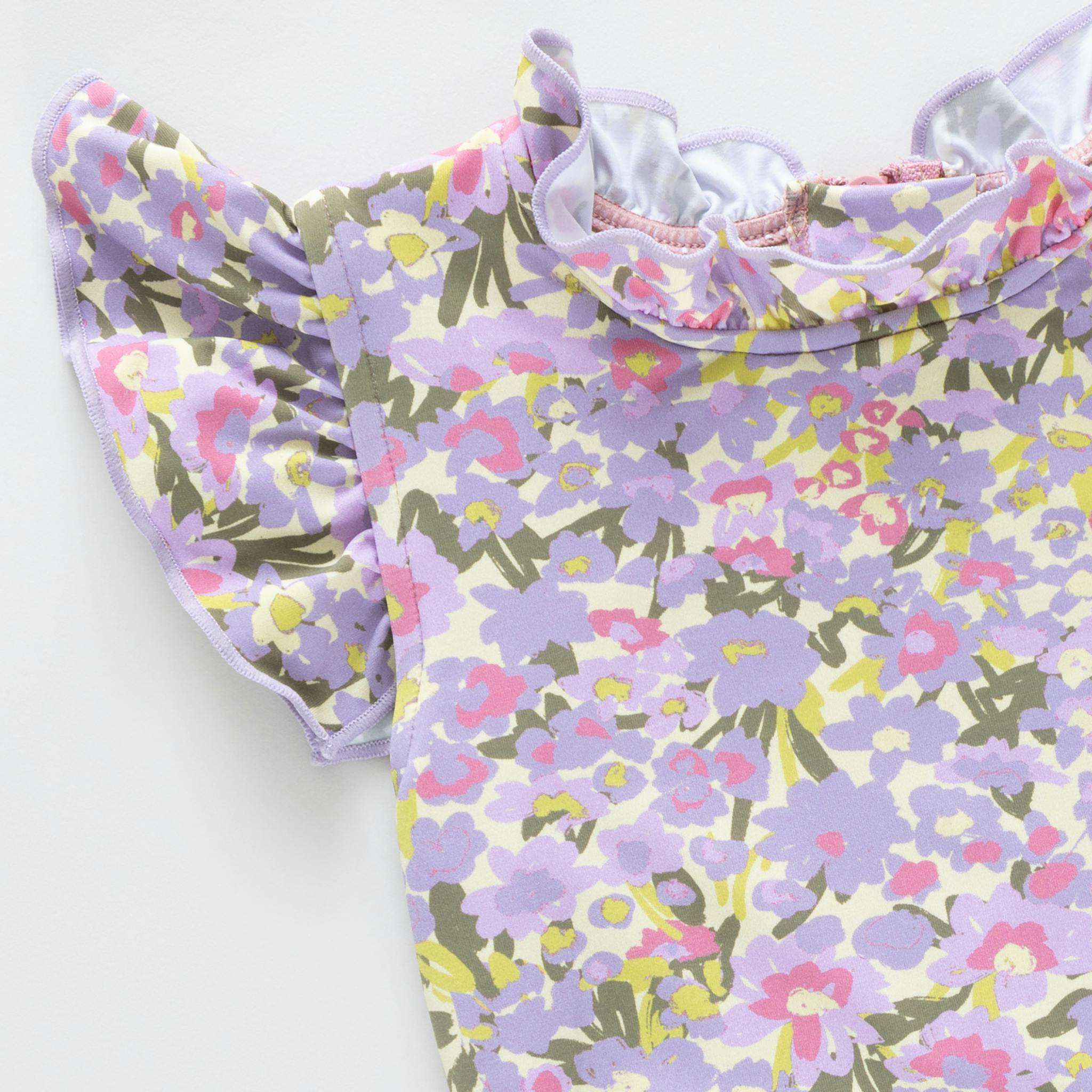 Girls Jennifer Suit - Allover Sketched Floral