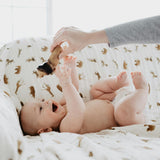 Organic Cotton Muslin Quilted Throw - Animal Crackers