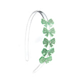 SPR - Bows Glitter Light Green Headband