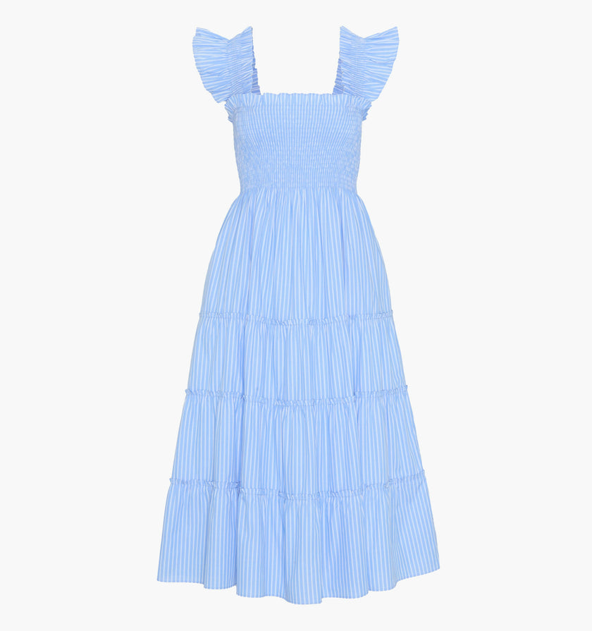 The Ellie Nap Dress - Blue Stripe