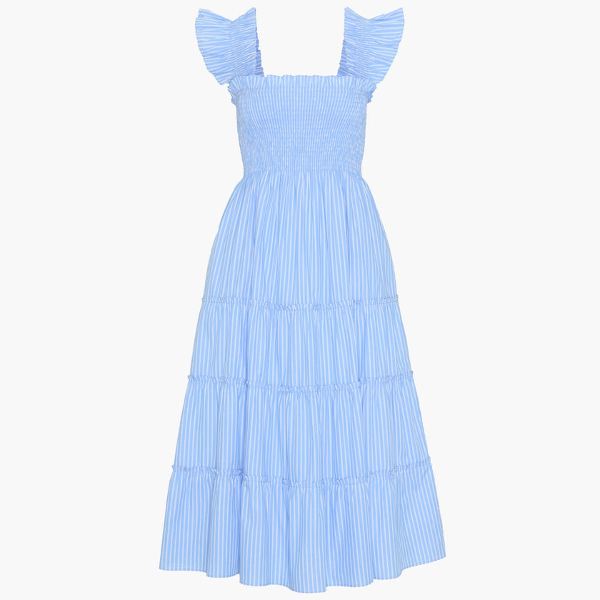 The Ellie Nap Dress - Blue Stripe