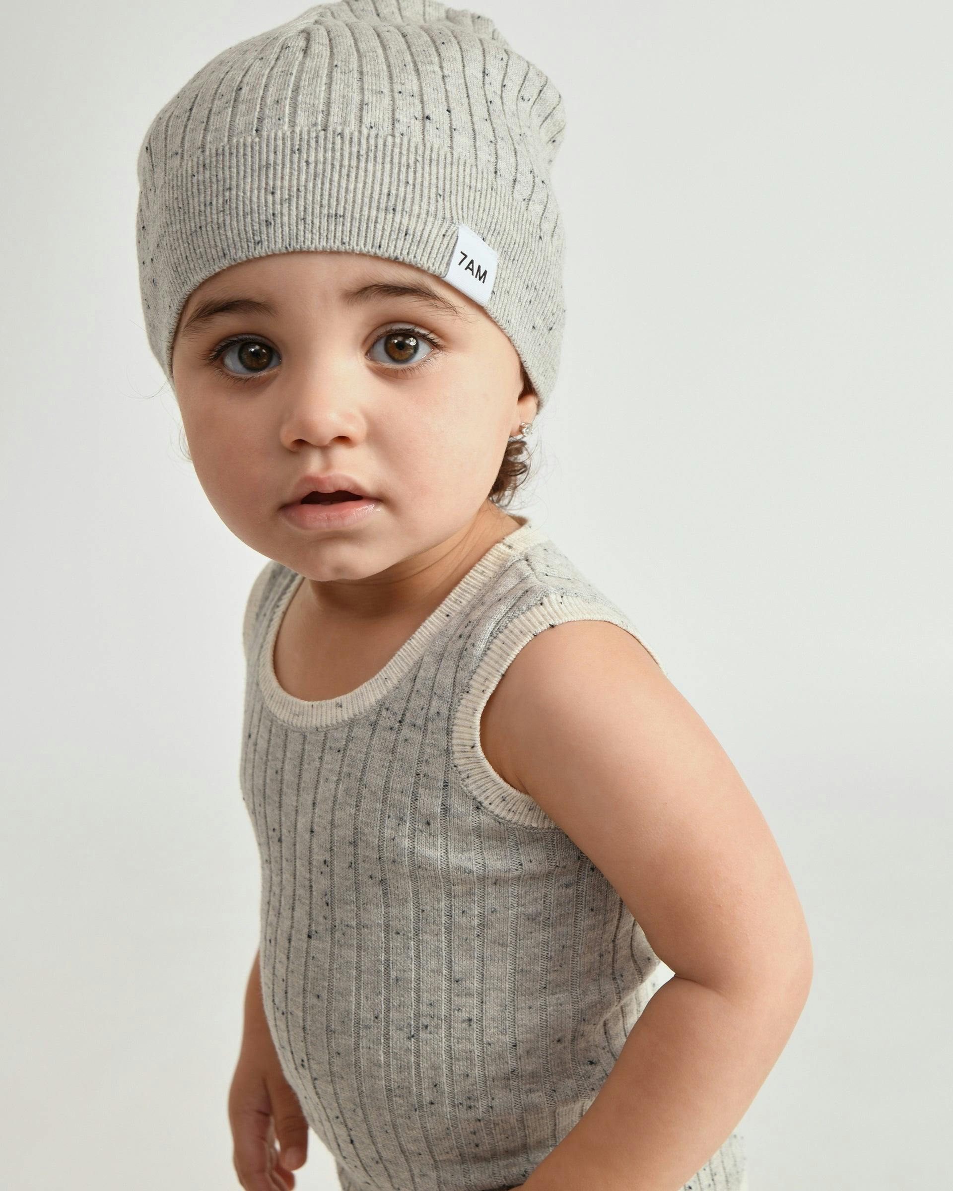 Cotton Beanie - Ribbed