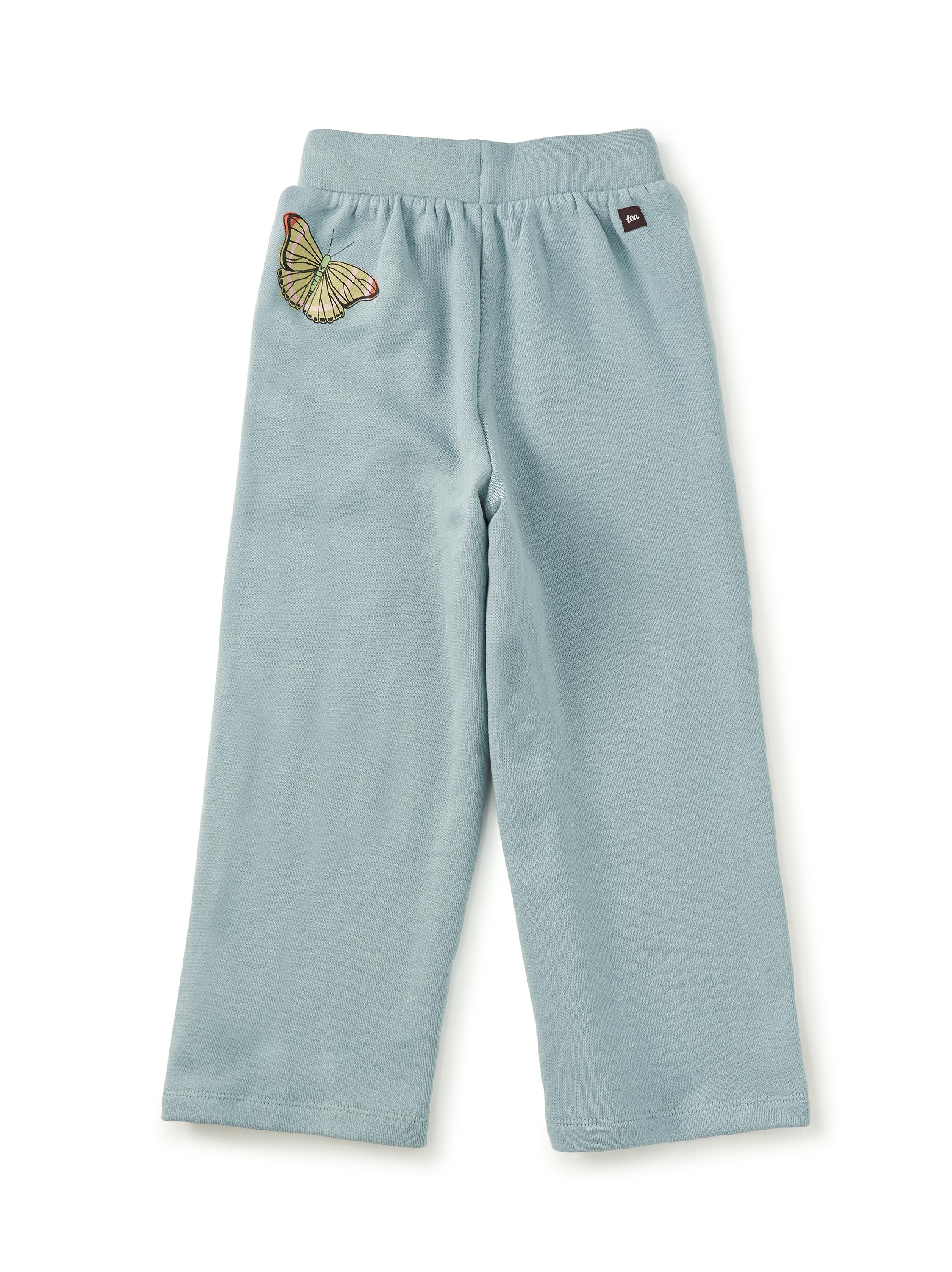 Wide Leg French Terry Pants, Tourmaline