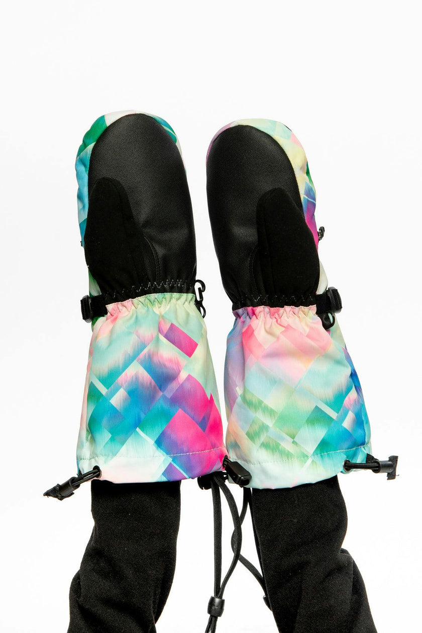 Teknik Winter Mittens Multicolored with Diamond Pattern