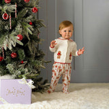 Gingerbread Applique Cardigan