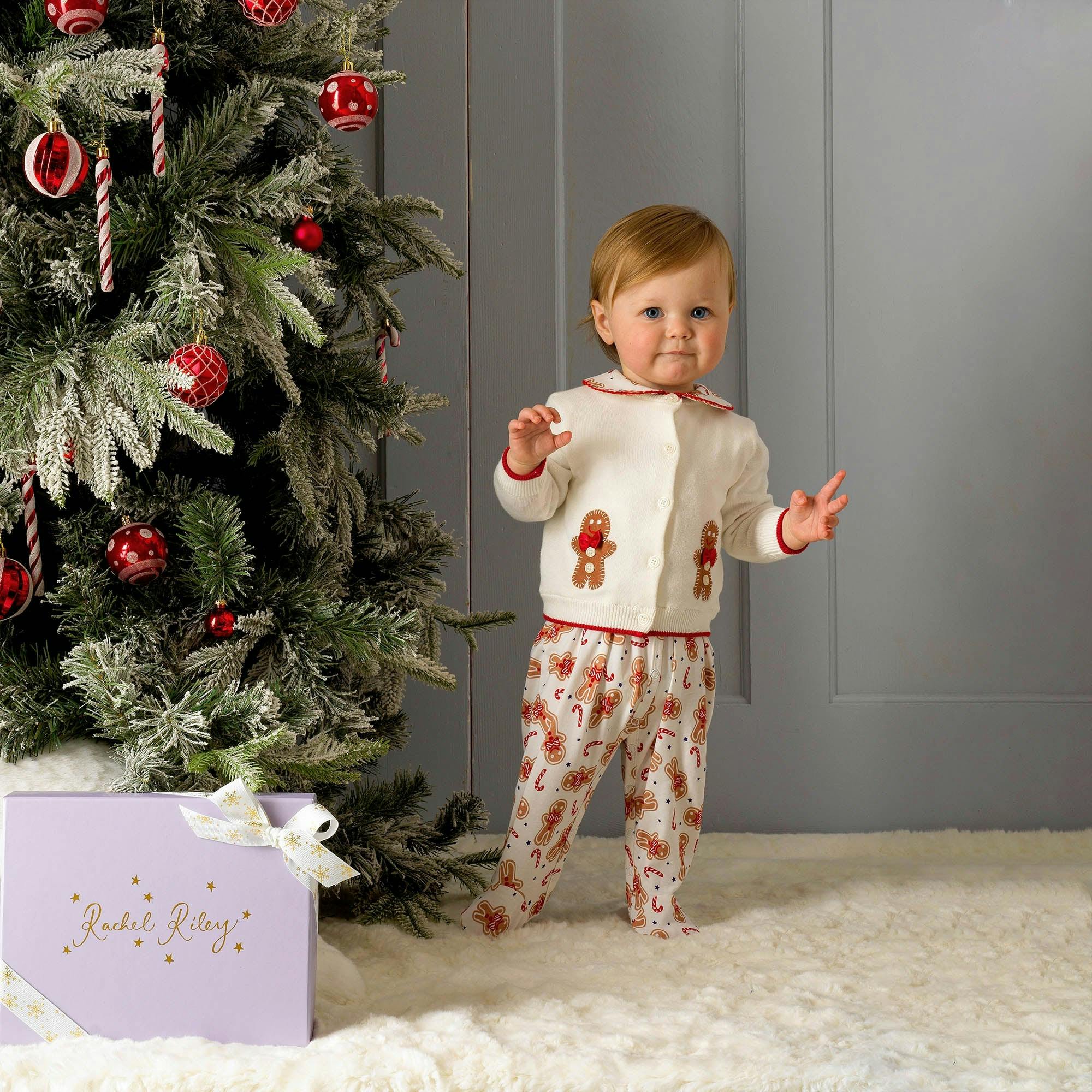 Gingerbread Applique Cardigan