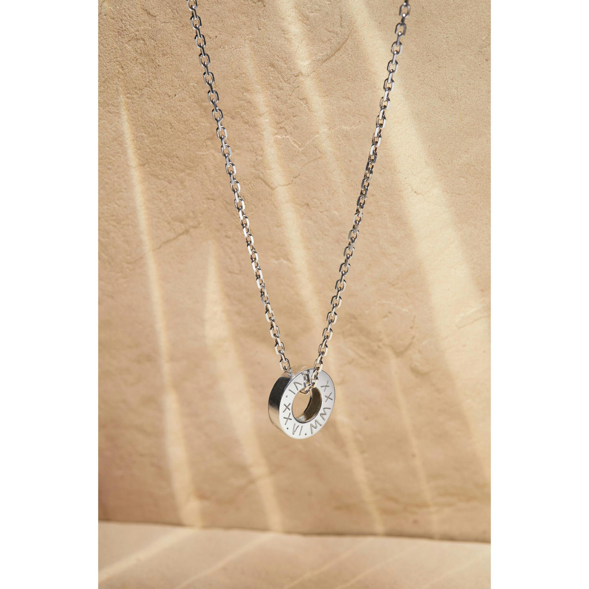 Men's Personalized Unity Necklace, Sterling Silver