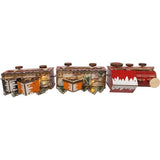 22.24-Inch Battery Operated LED Lighted Truck With Santa and Home Scene Table Piece