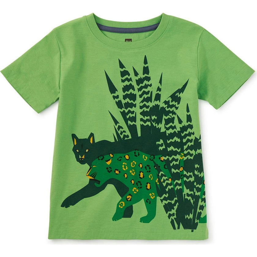 Puma & Leopard Graphic Tee, Green