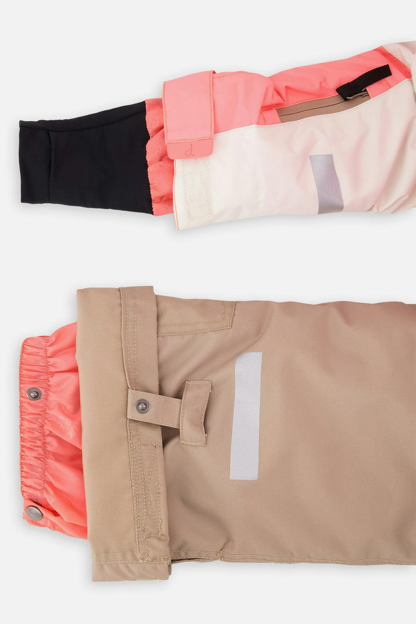 Two Piece Teknik Snowsuit Off-White And Pink