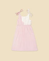 Organic Colorblock Bow Dress