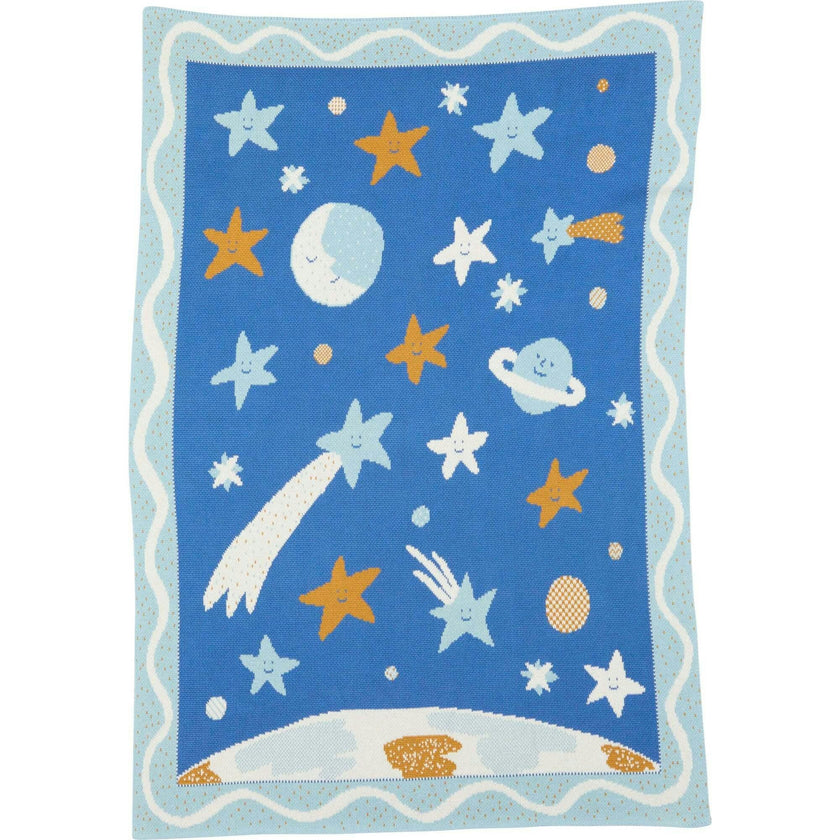 Night Sky Knit Midi Blanket