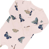 Zippered Footie in Blush, Pink