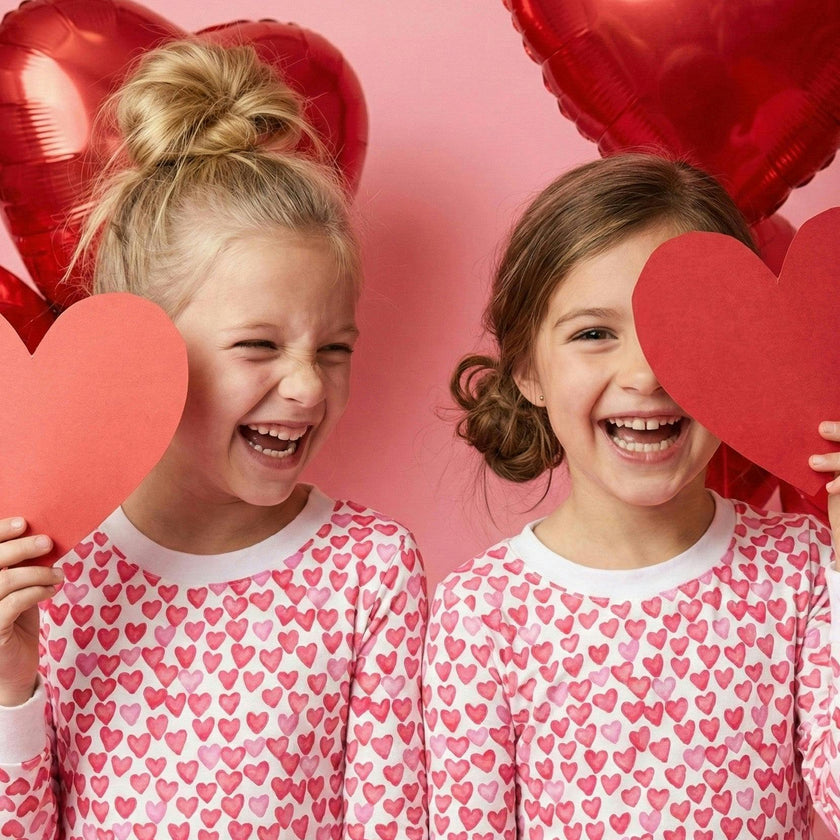 The Organic Long Sleeve Pajama Set [Sweethearts]