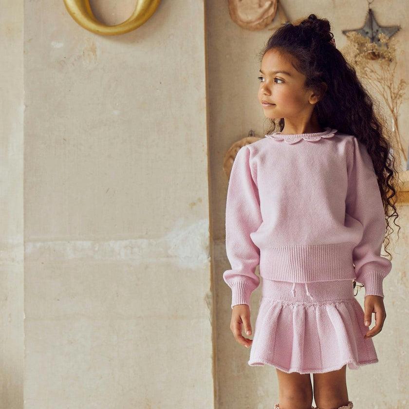 Pleated Tennis Skirt | cashmere/merino