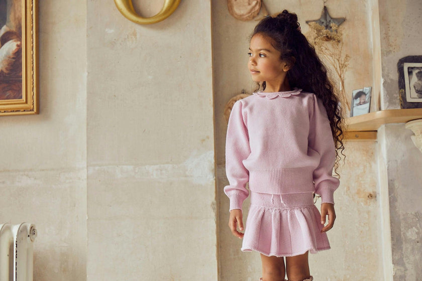 Pleated Tennis Skirt | cashmere/merino