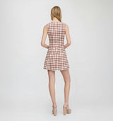 The Angie Dress - Cognac Gingham