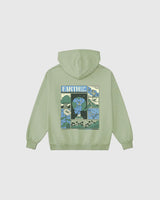 Adult Earth Day Natural Dye Pullover in Honeydew