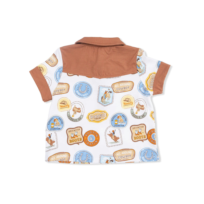 Rodeo Patches Uni - Cowboy Polo with Casual Short