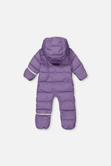 Baby Cloud One Piece Snowsuit Adapted For Car Seats Violet