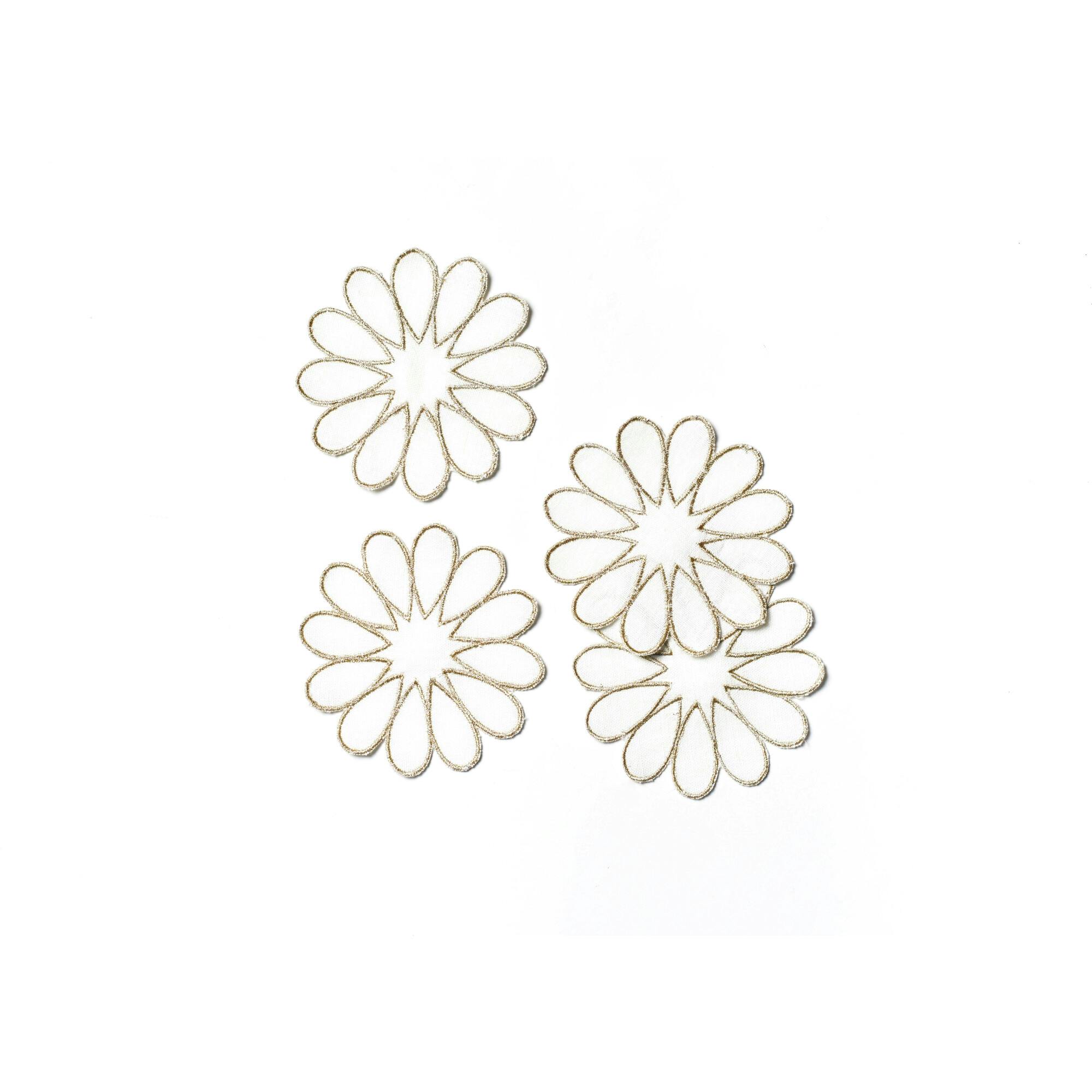 Deco Gold Scallop Cocktail Napkins
