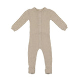 Braided Rope Knit Long Sleeve Footie