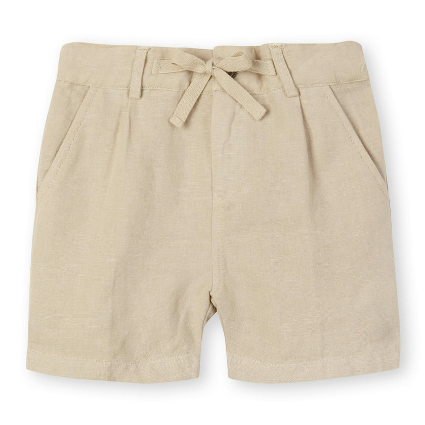 Sand Linen Cotton Shorts