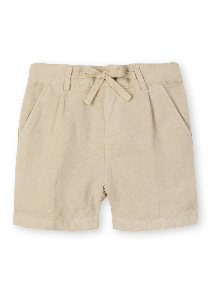 Sand Linen Cotton Shorts