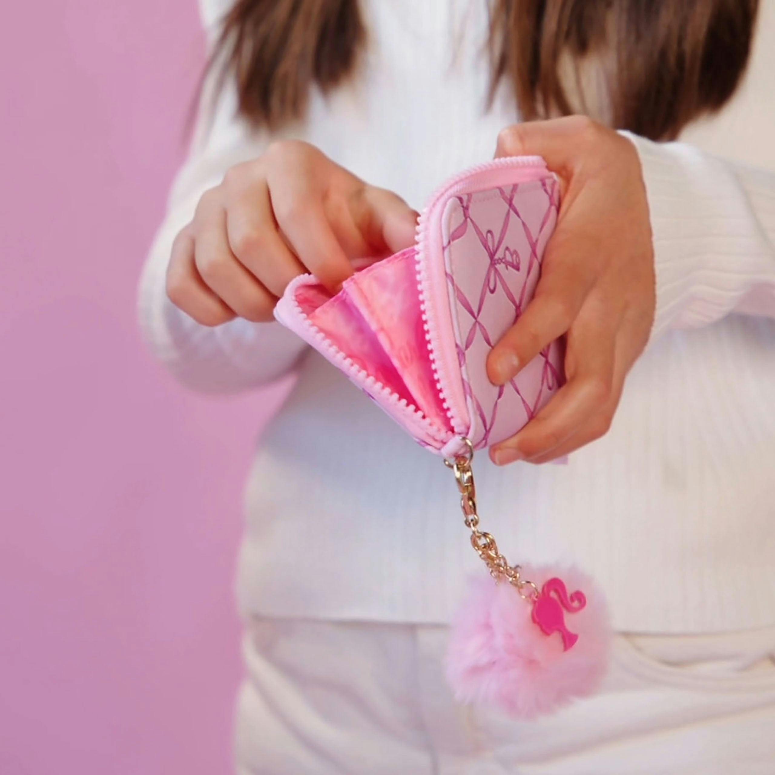 Barbie™ Ribbon Dance Kids Zip Wallet with Pom Charm