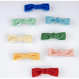 Rainbow Velvet Bow Hair Clips