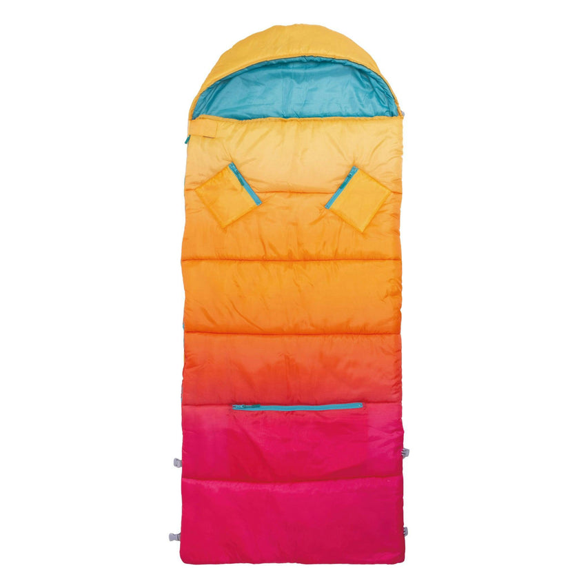 Sleep-N-Pack™ – Big Kid Size | Color Block Sunset Ombre