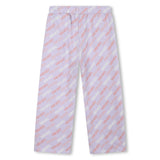 KENZO KIDS Lilac Logo Stripe Jogger Pants