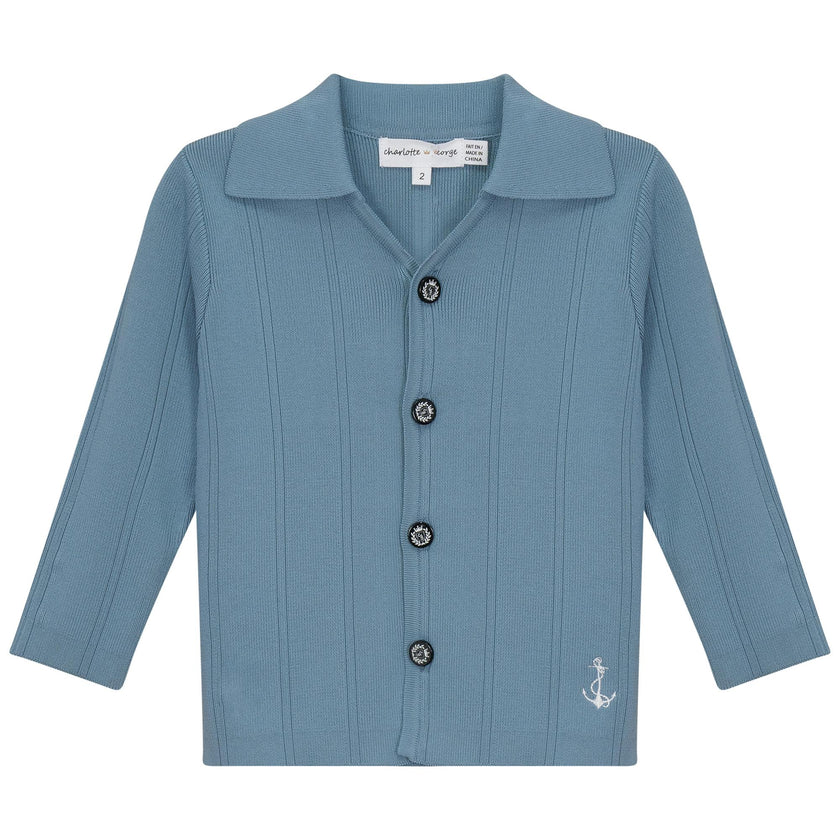 Anchor Embroidered Long Sleeve Jacket