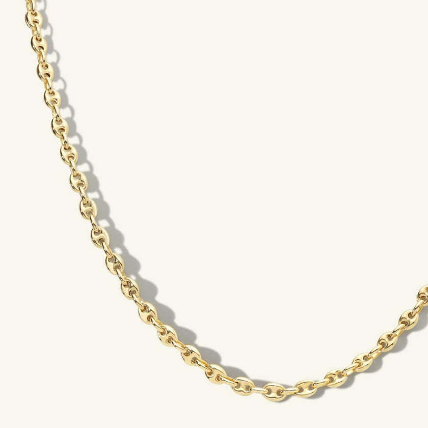 Puffed Mariner Chain Necklace