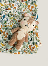 Baby Classic Bib - Foxy Forest and Finley the Fox - Knit Doll Set