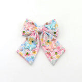 Flowers + Butterflies Bow