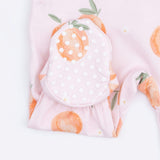 Sweet Peach - 2 Way Ruffle Back Zipper Footie