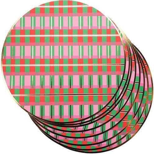 Christmas Plaid Holiday Placemats (10 count)
