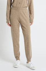 Wool Cashmere Cuffed Joggers