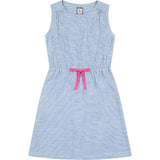 Lindsey Drawstring Tank Dress, Stripes