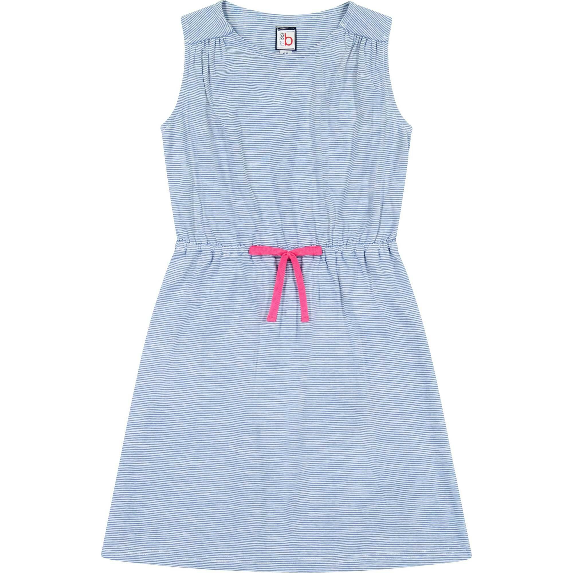 Lindsey Drawstring Tank Dress, Stripes