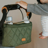 ZICOTO Beautiful Stroller Organizer Bag - Easy to Install Stroller Caddy incl. Cup Holder Attachment - Perfectly Sized Accessories For Any Stroller