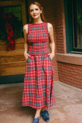 Ana Skirt in Christmas Cheer Plaid